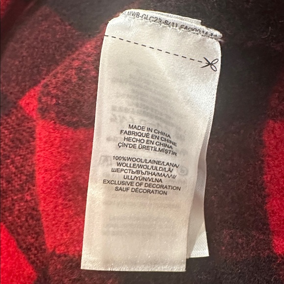 Ralph Lauren Buffalo Check Plaid Wool Knit Sweater Blazer Jacket Crest Rugby Lg - Picture 10 of 13